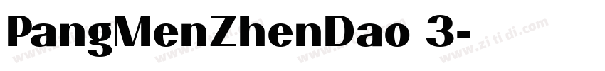PangMenZhenDao 3字体转换